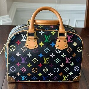 Louis Vuitton Trouville Black Authentic Handbag